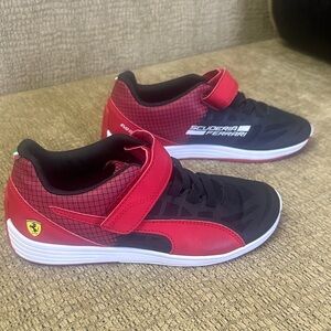 Puma Scuderia Ferrari evoSPEED Kids Motorsports Sneakers - Red/Black